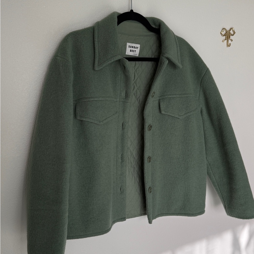 Aritzia Green Jacket - Picture 3 of 7